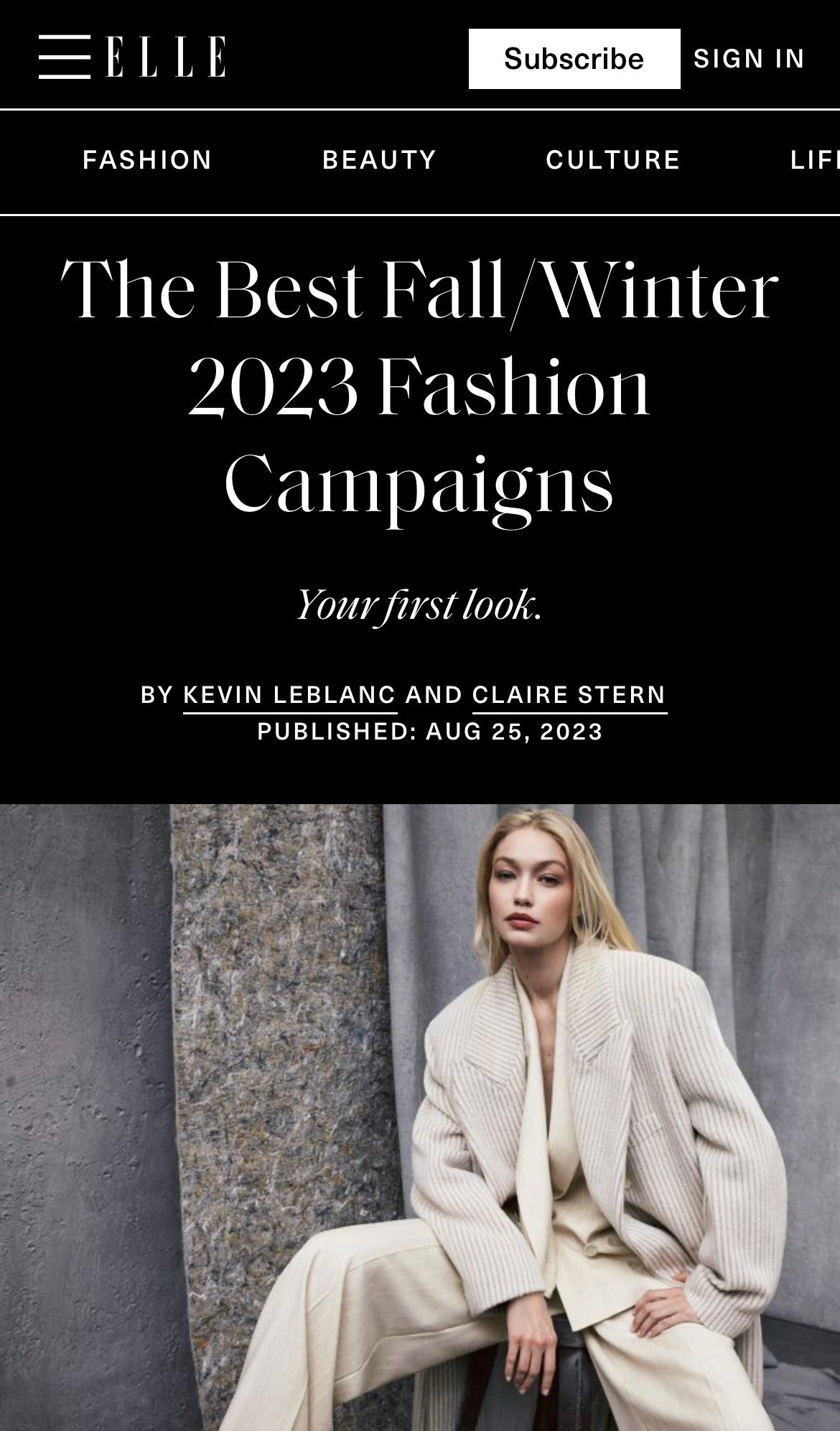 ELLE USA Aug 23