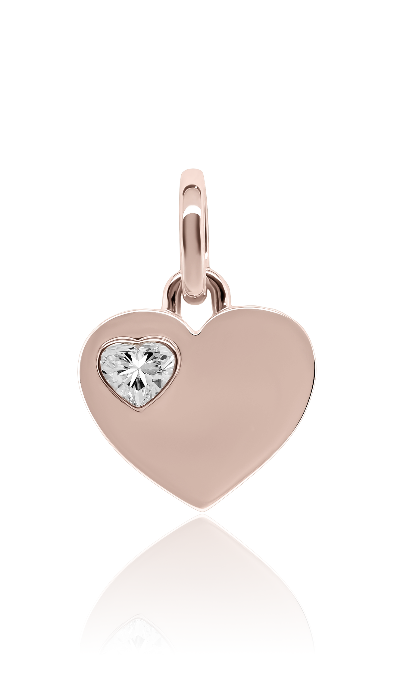Devoted Heart Engravable Tag Pendant