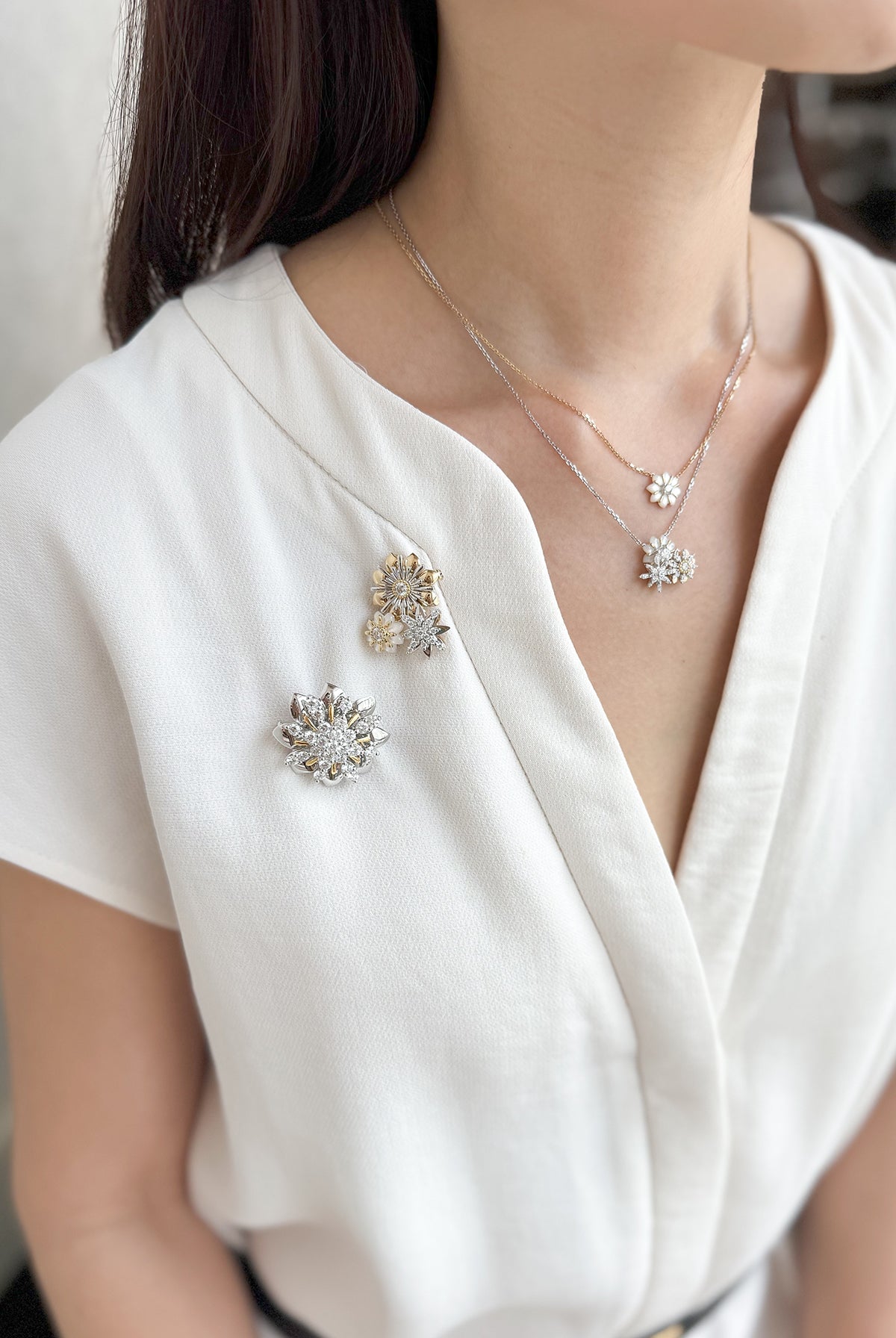 Trio Truntum Brooch