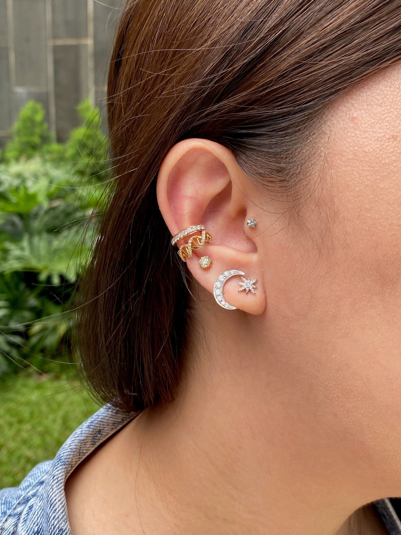 Star & Moon Studs
