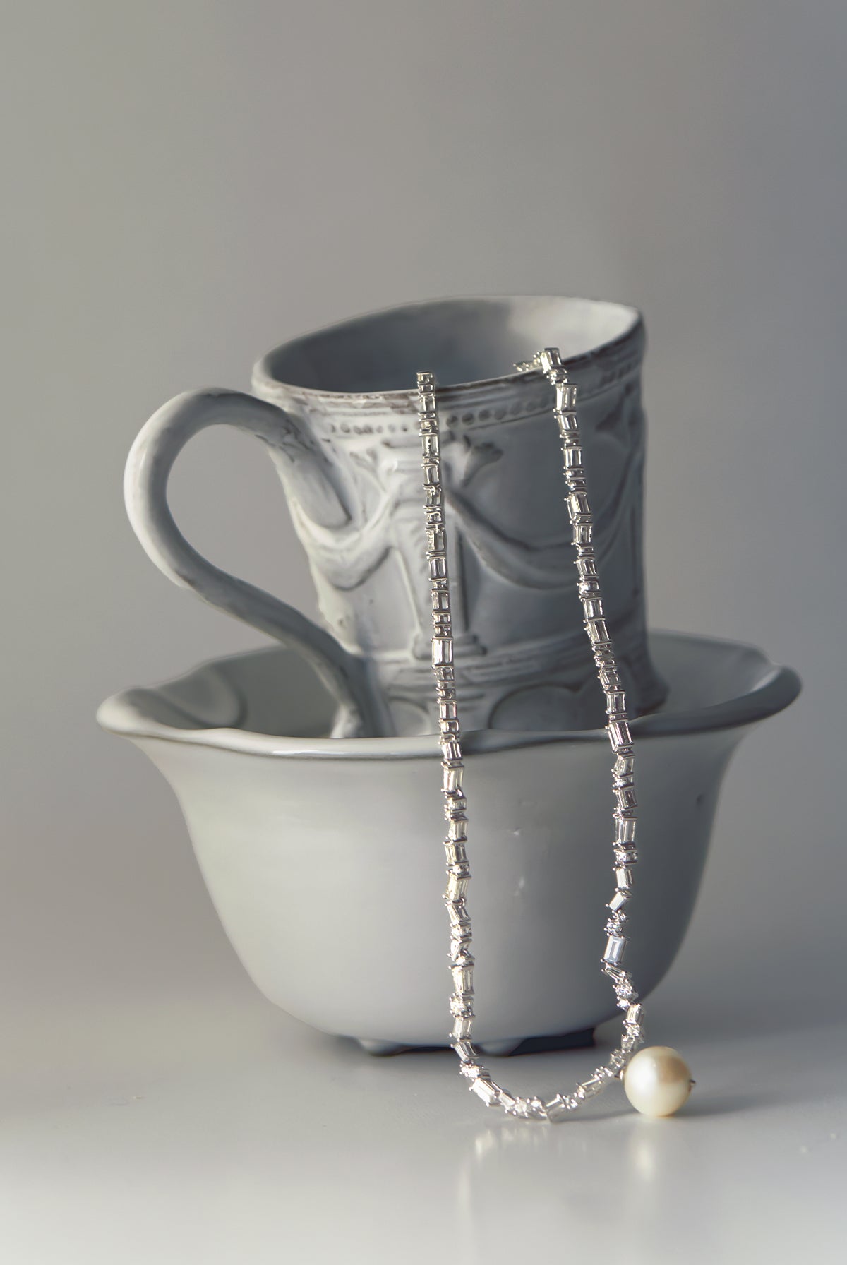 Constellations Diamond Necklace with Detachable Pearl
