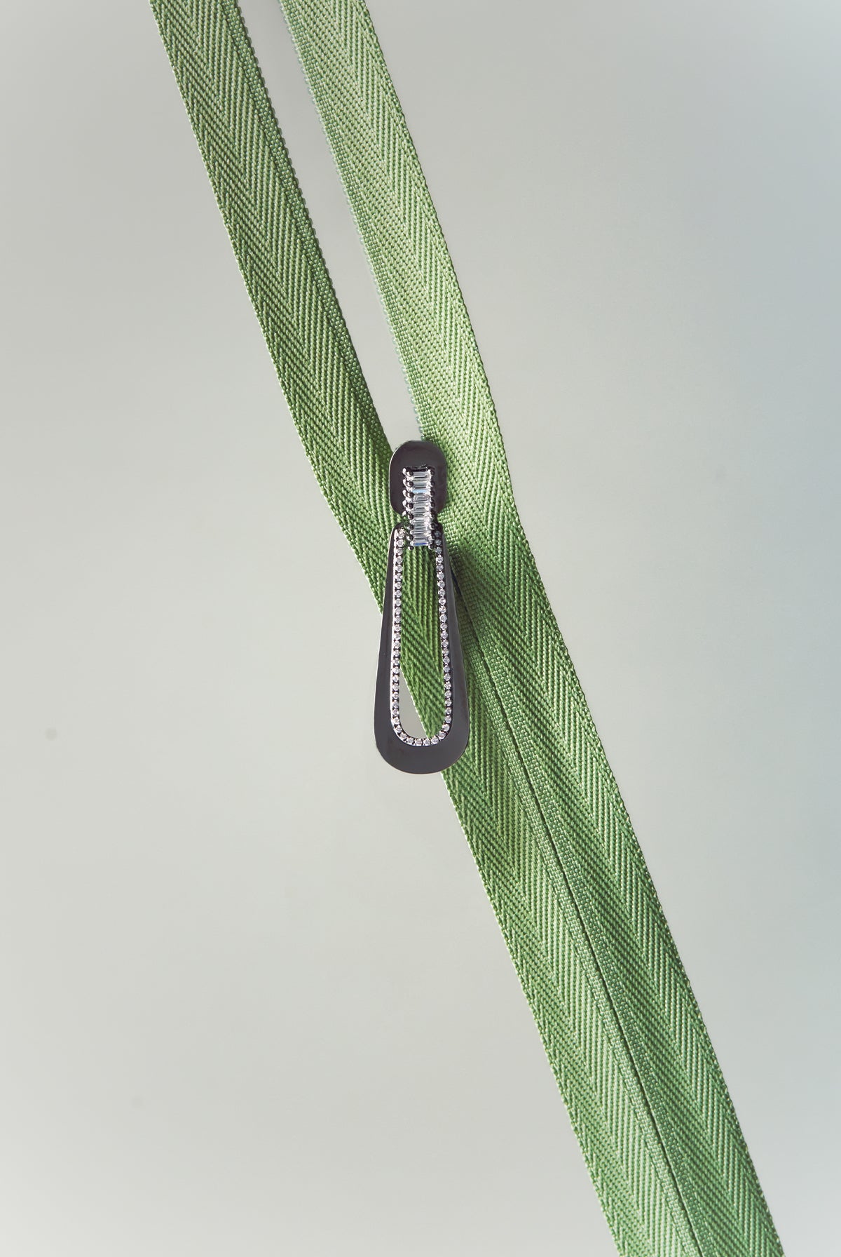 Designer's Diary Diamond Zipper Earrings