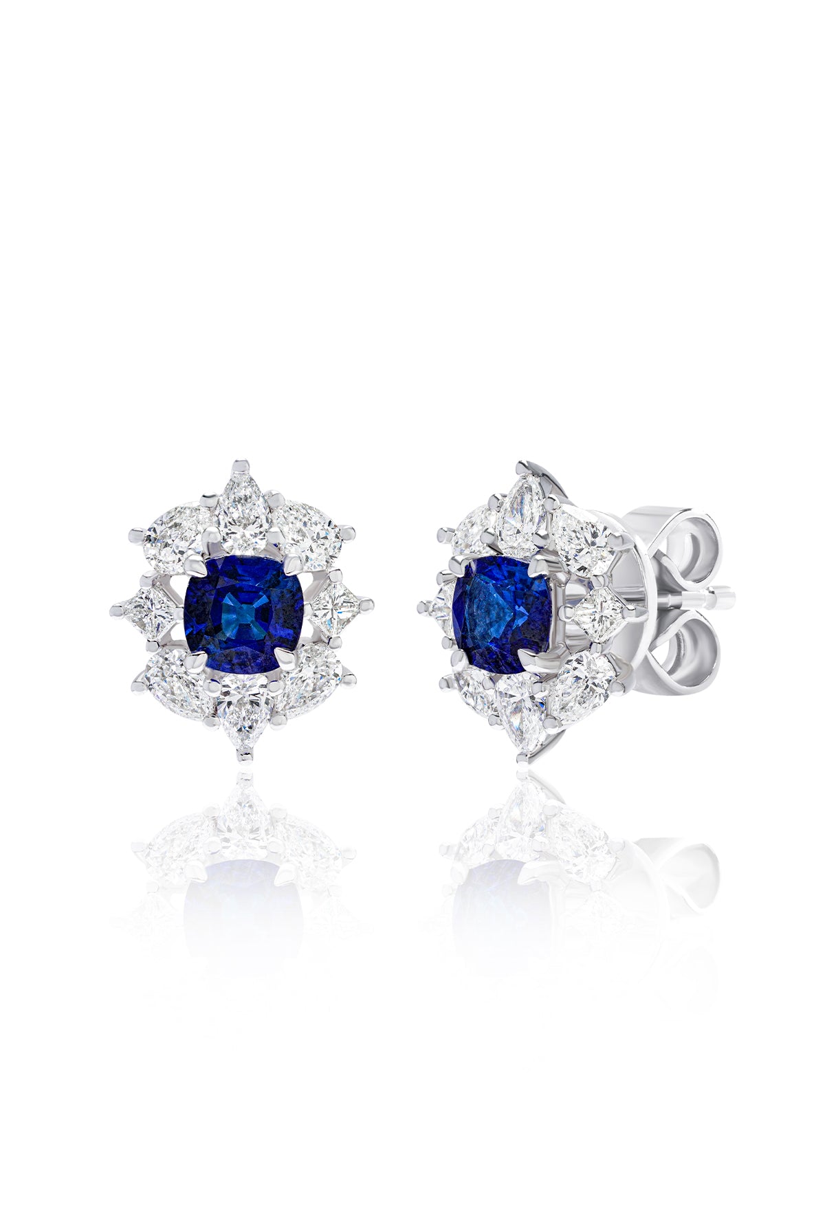 Aurora Blue Sapphire Studs