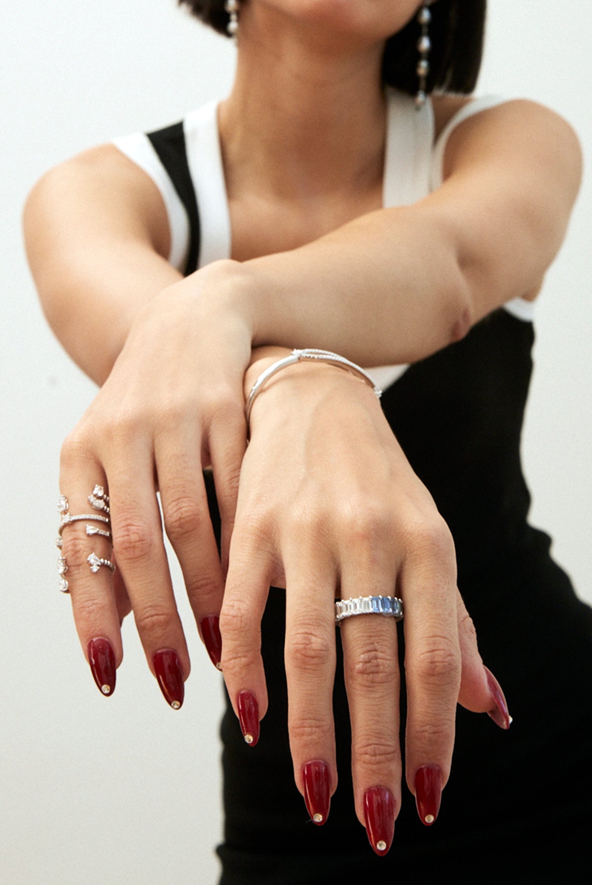 Blue Calibration Eternity Band