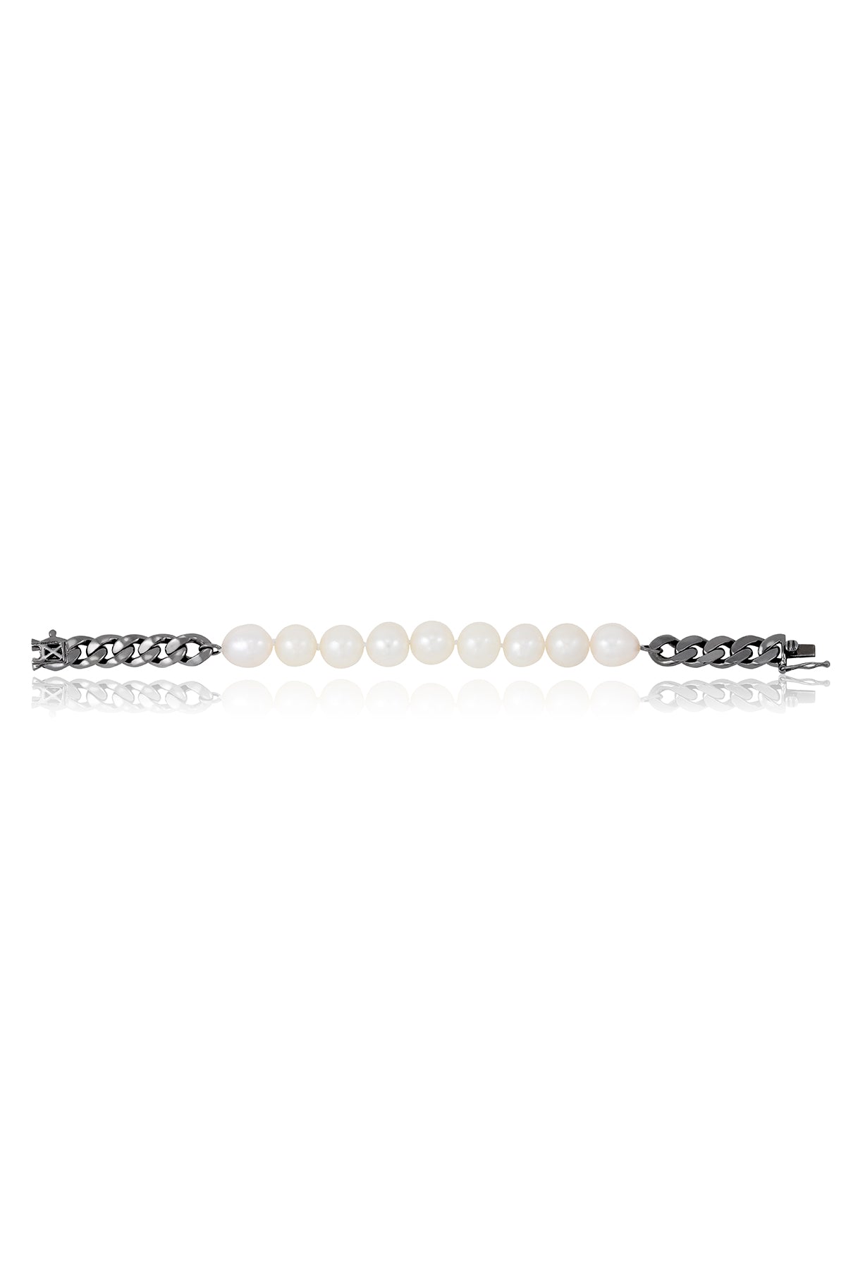 South Sea Pearls Cuban Bracelet