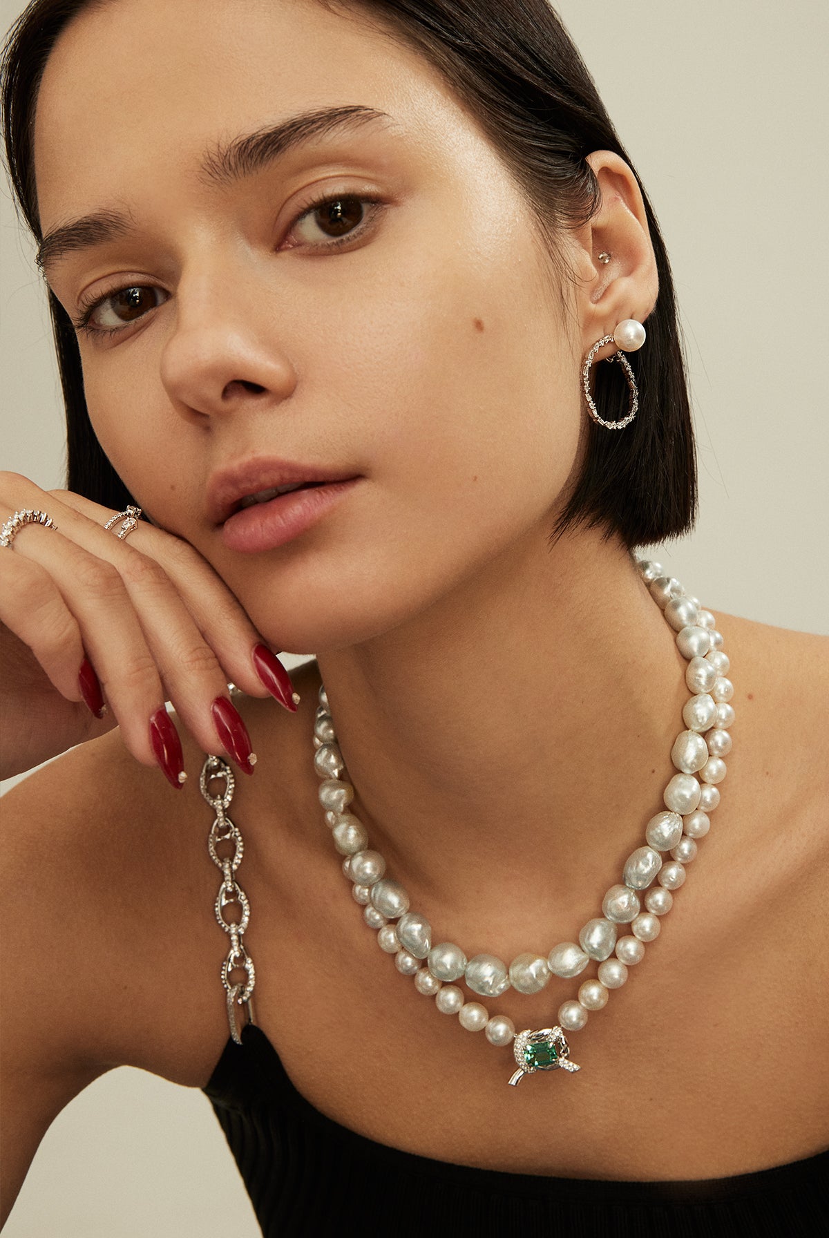 Lagoon Knot South Sea Pearl Choker