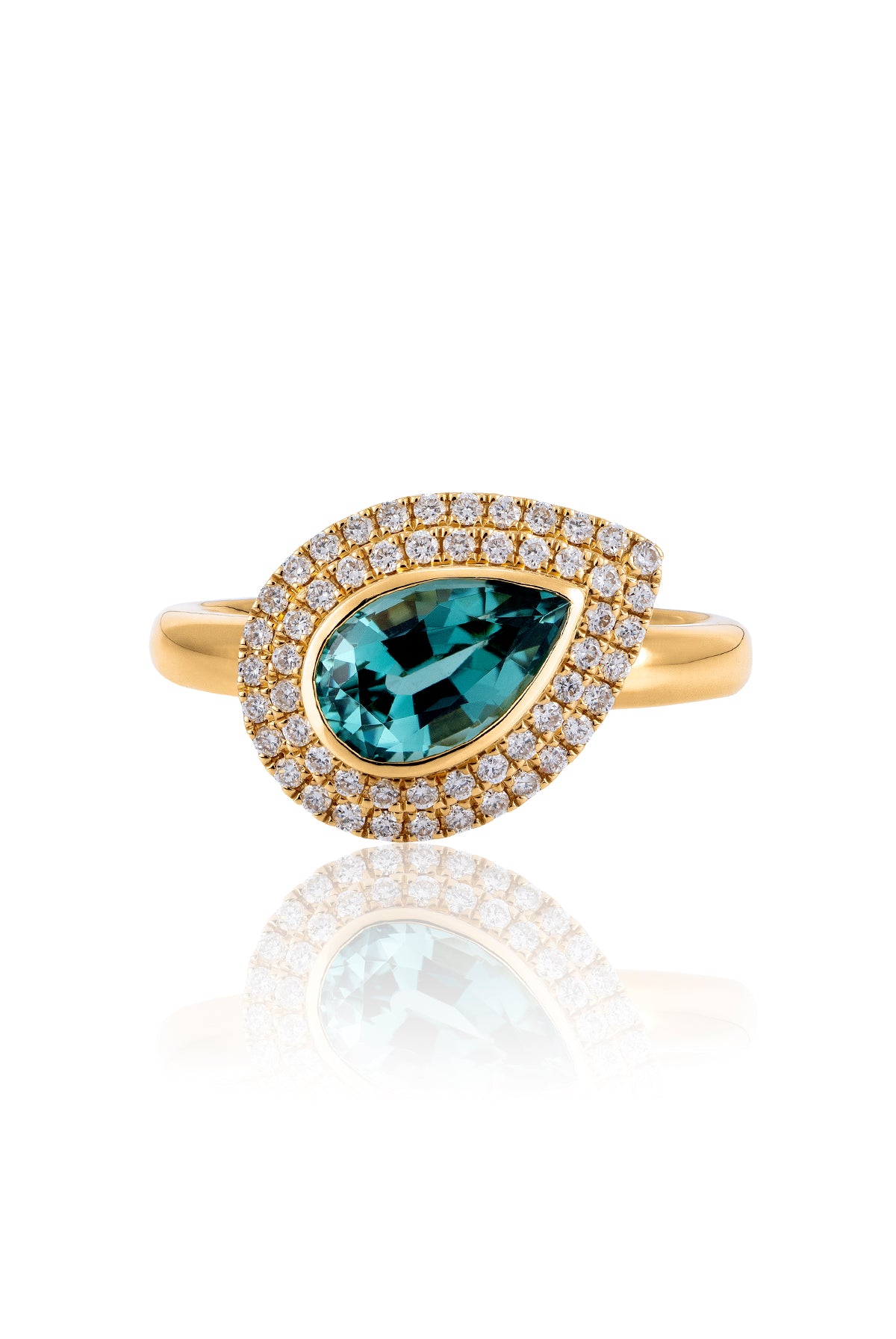 Lagoon Pear Ring