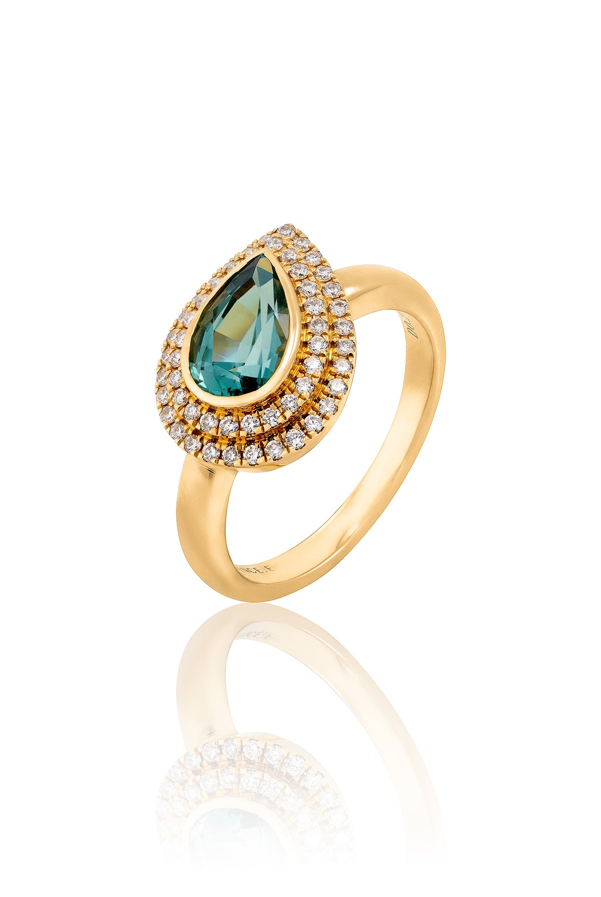 Lagoon Pear Ring