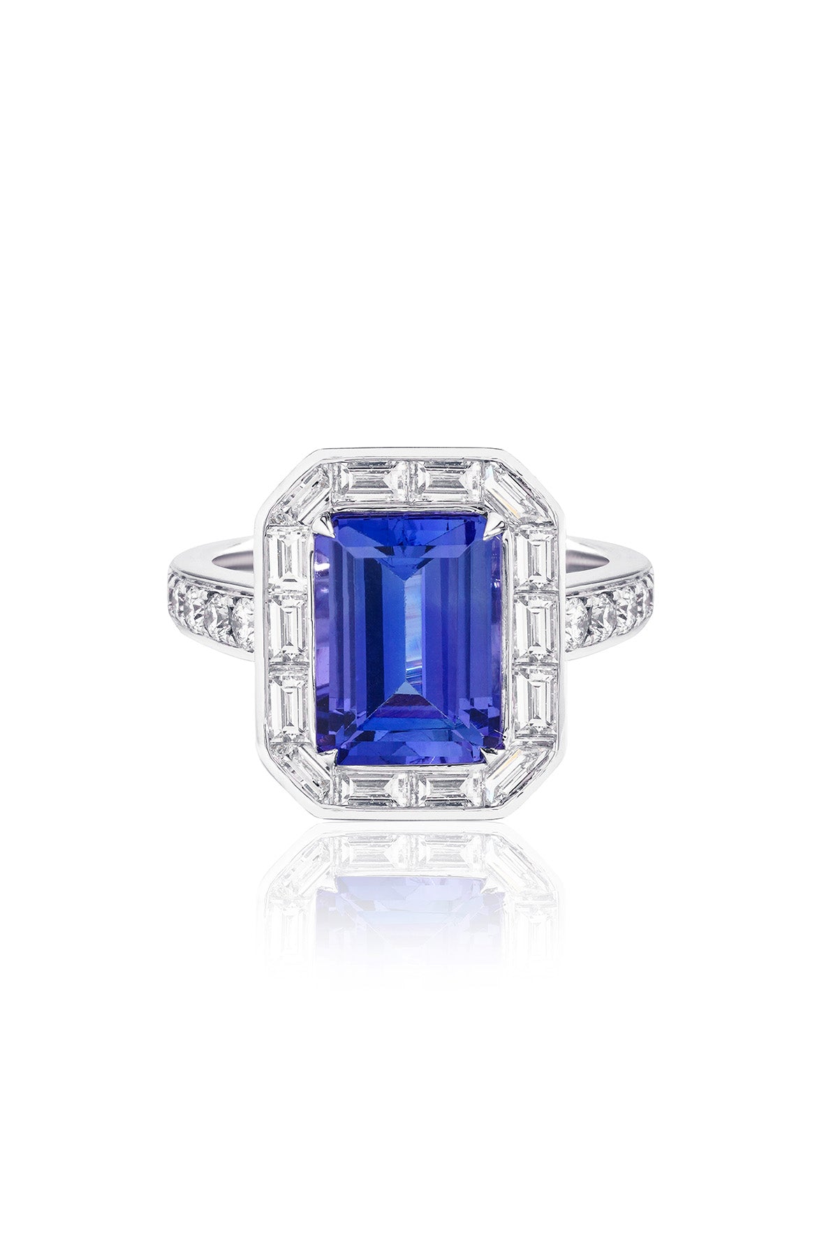 Tanzanite Baguette Ring