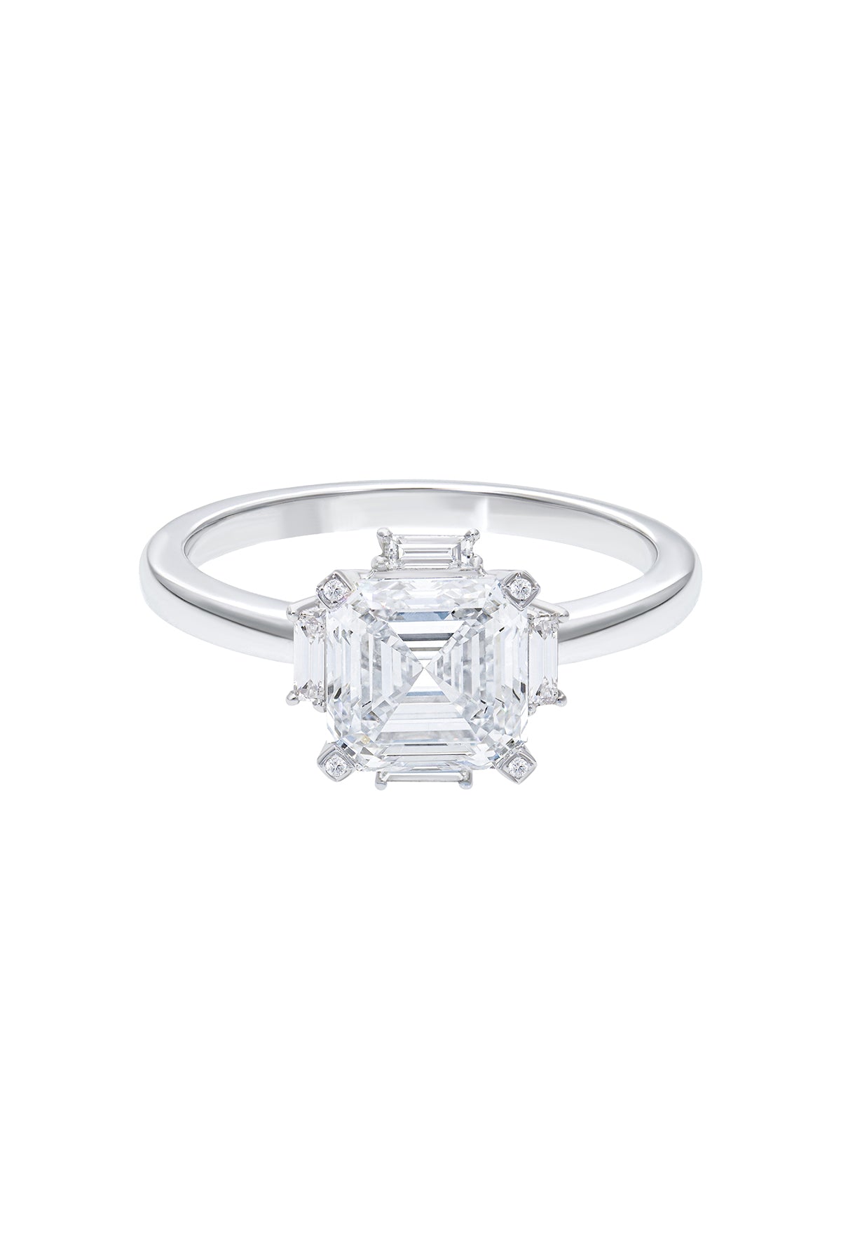 Permission to Eternity Asscher Baguette Ring