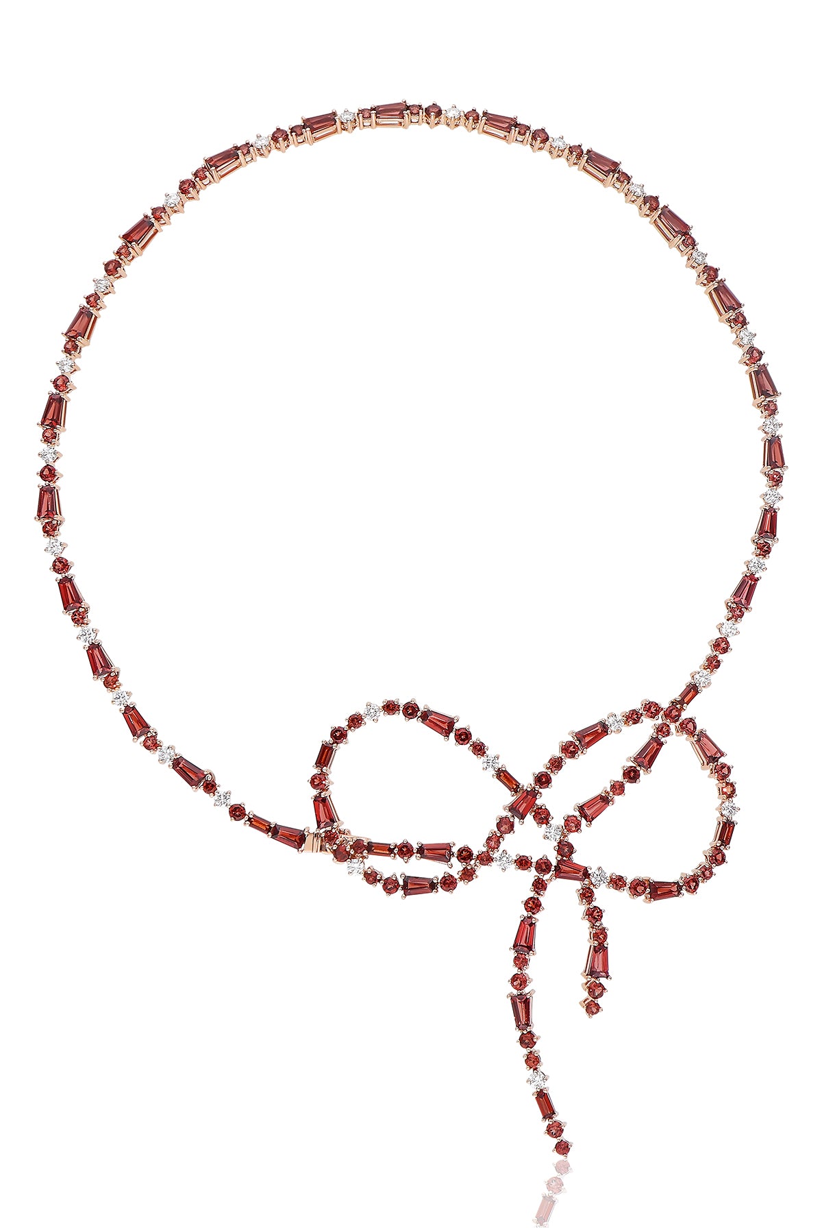 Red String of Fate Choker Garnet Necklace