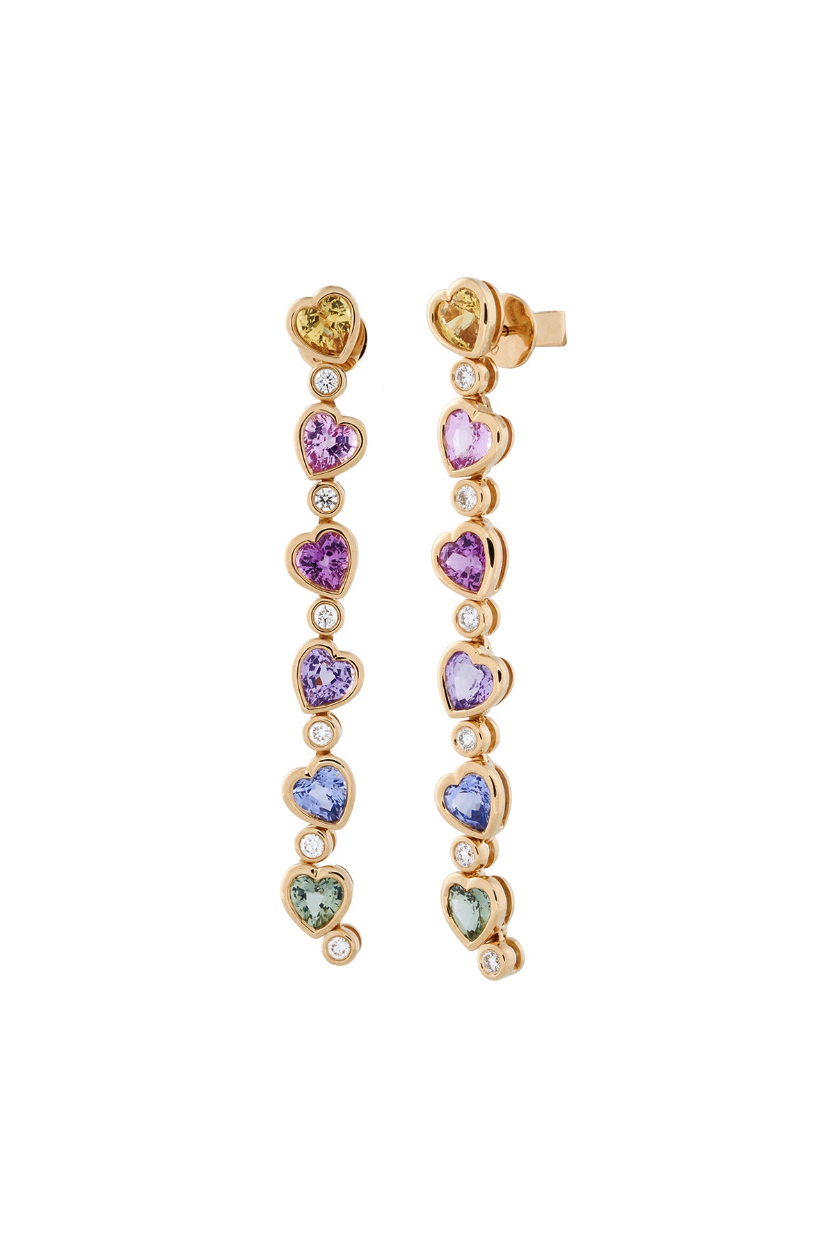 Love Roulette Rainbow Drop Earrings