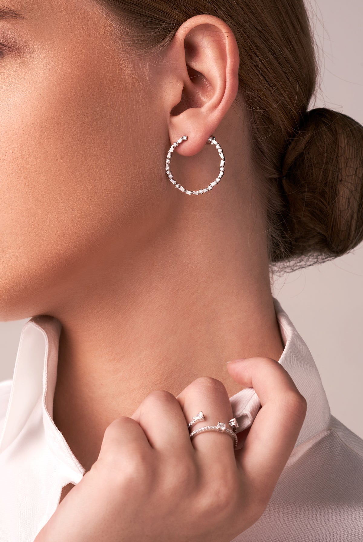 Mirror Hoop Earrings