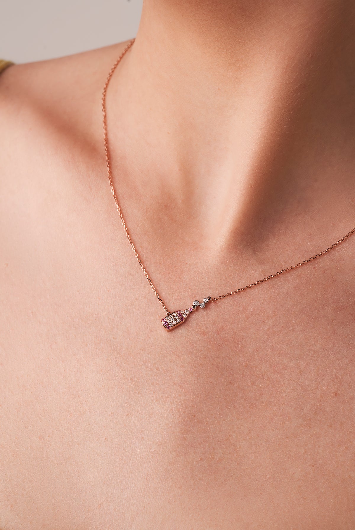 Rose Champagne Necklace