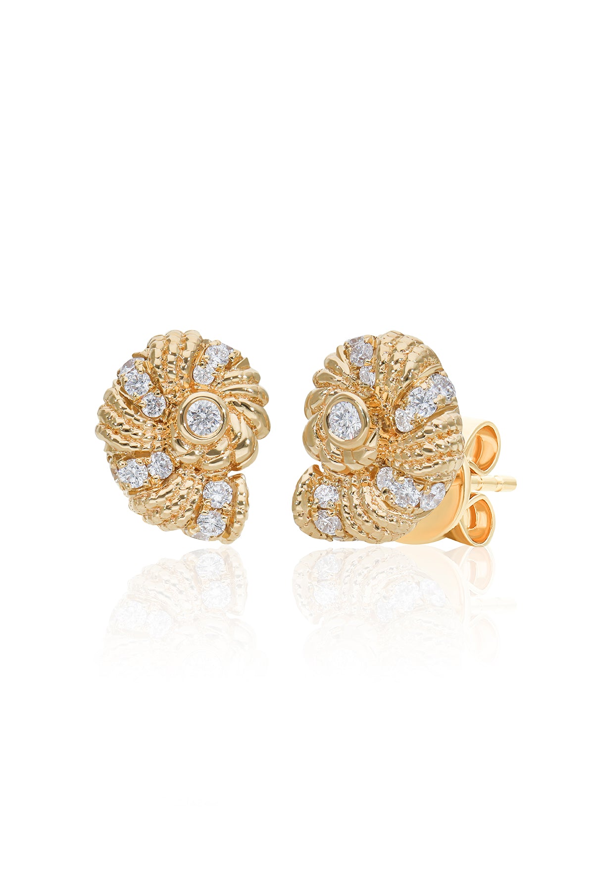 Nautilus Shell Studs