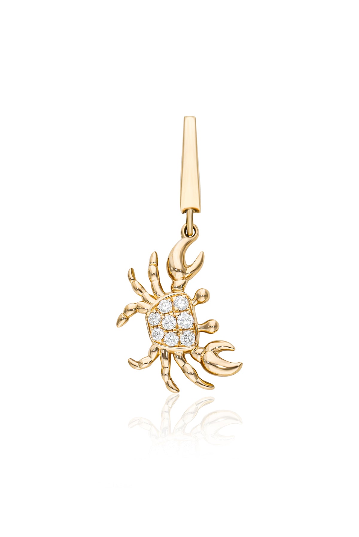 Crystalline Crab Diamonds Charm