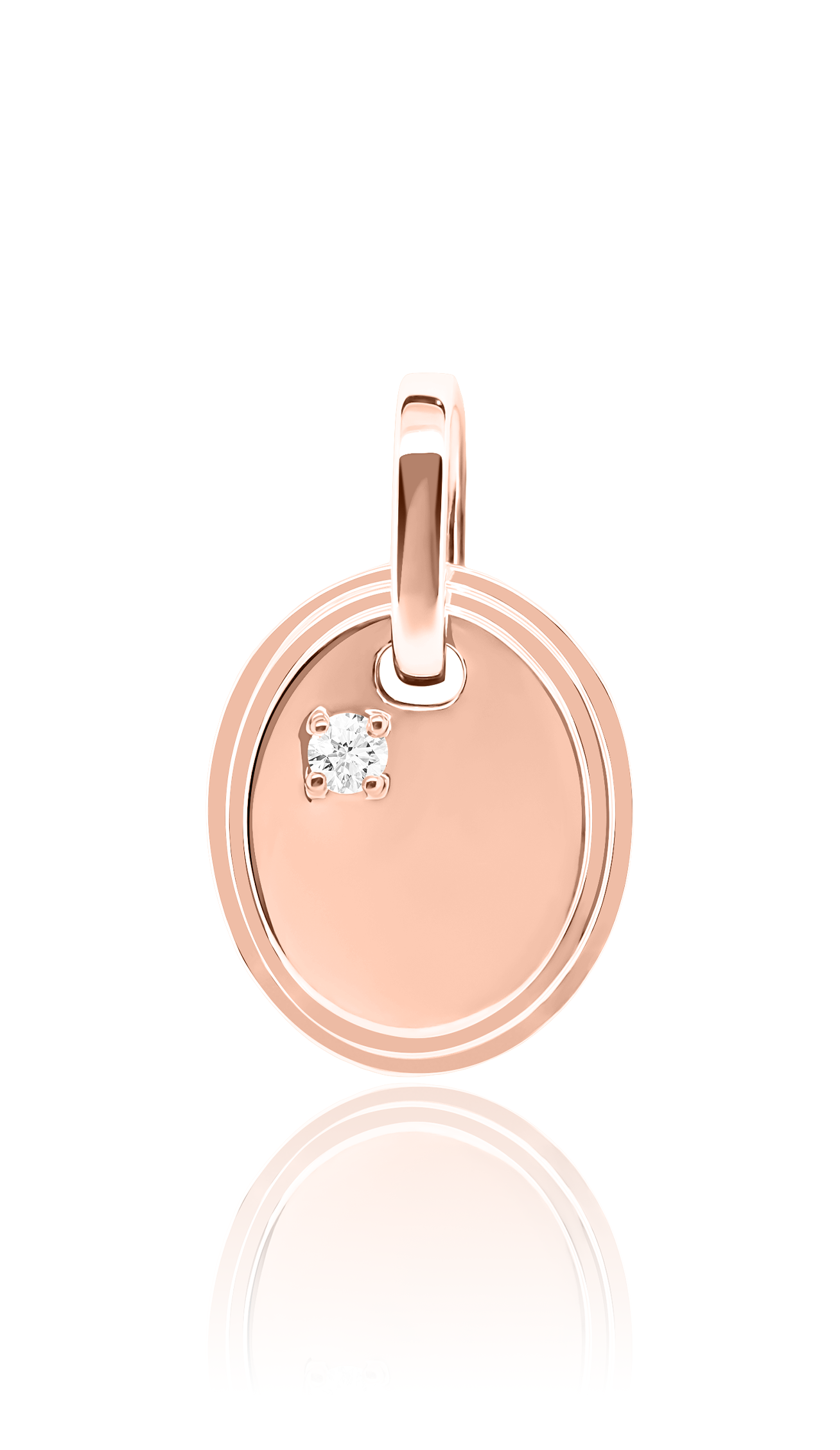 Ellipse Engravable Tag Pendant