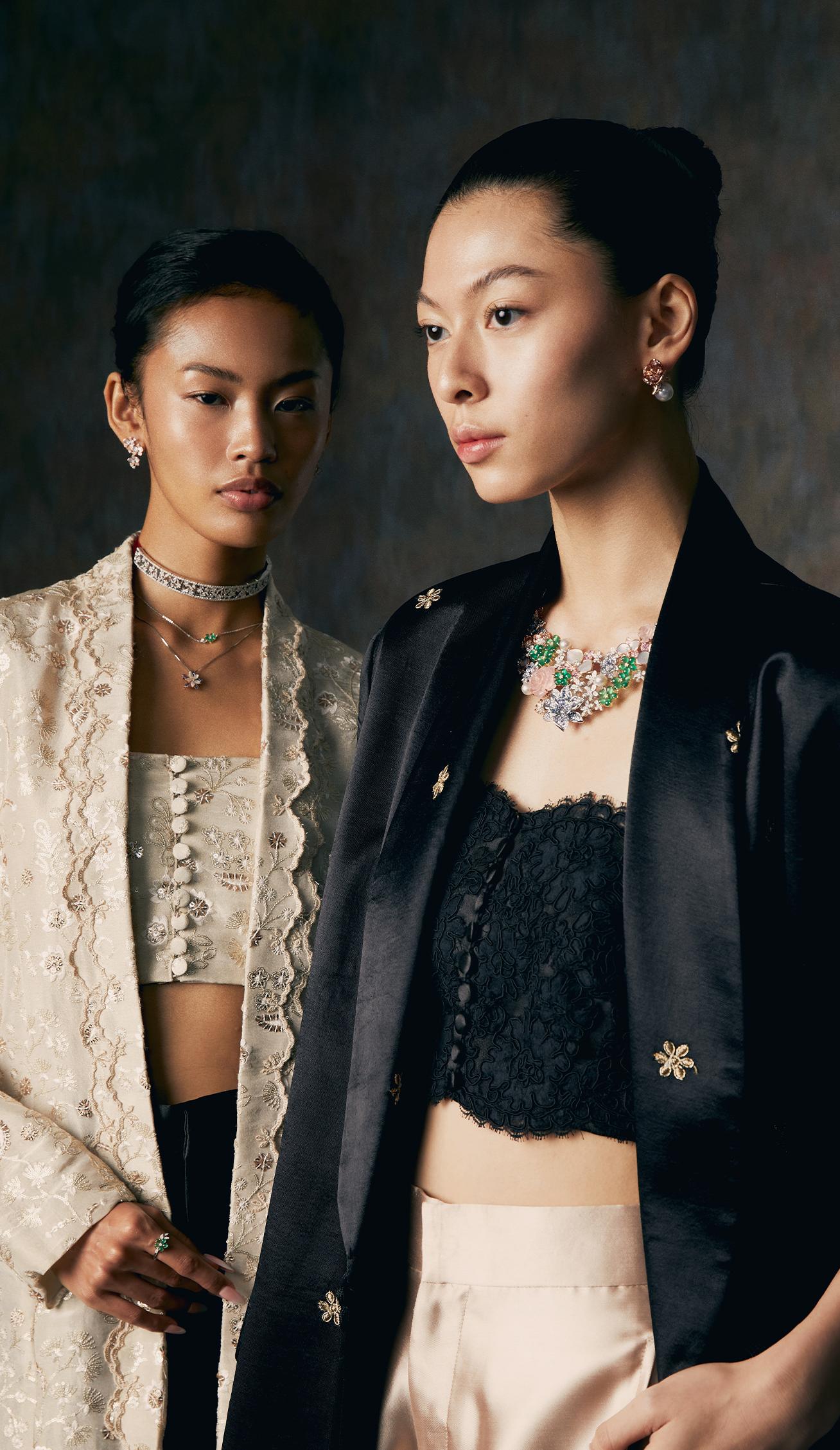 Lattice Revoir Diamond Multiway Choker and Bracelet