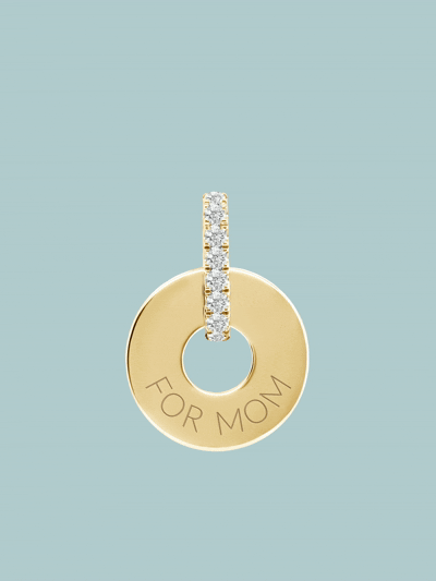 Halo Engravable Tag Pendant