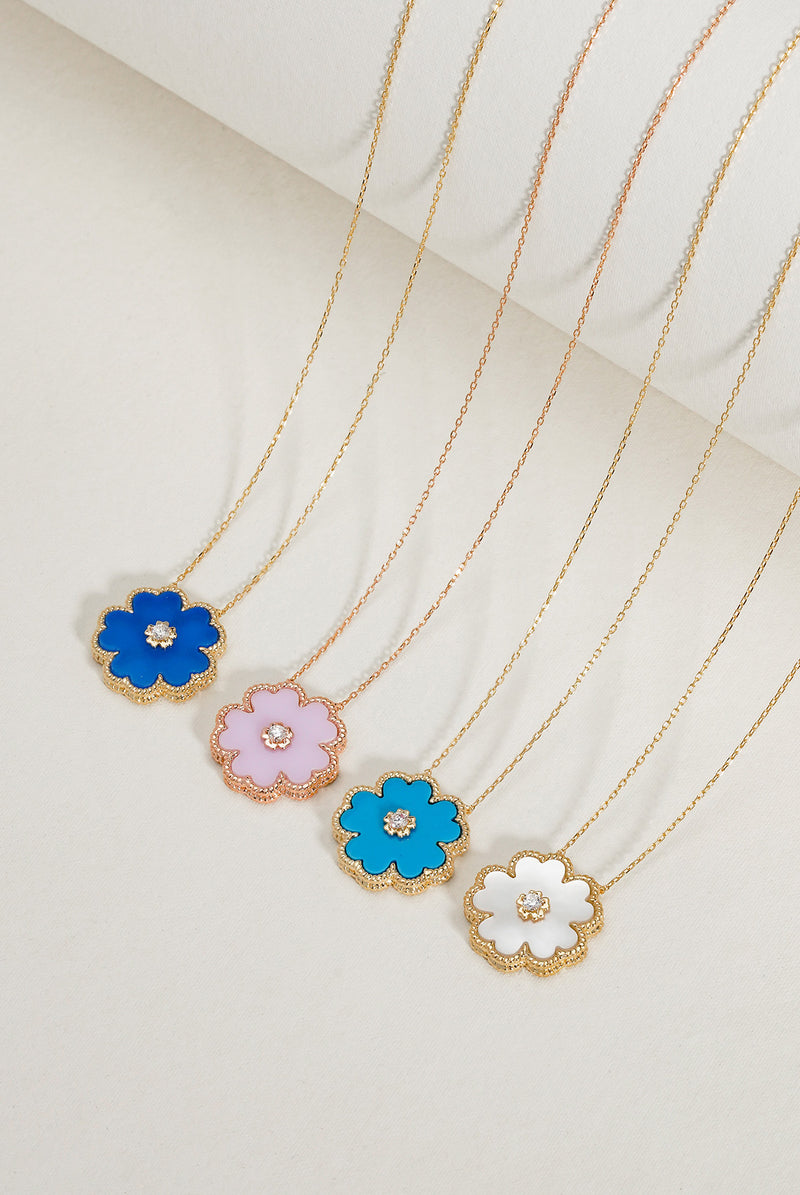 Forget Me Not Necklace in Turquoise