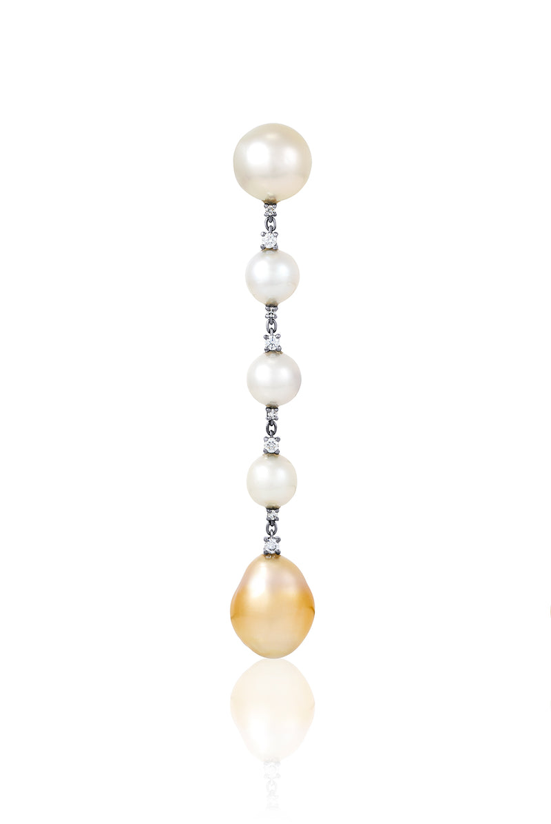 Single Perle Diamond Earrings