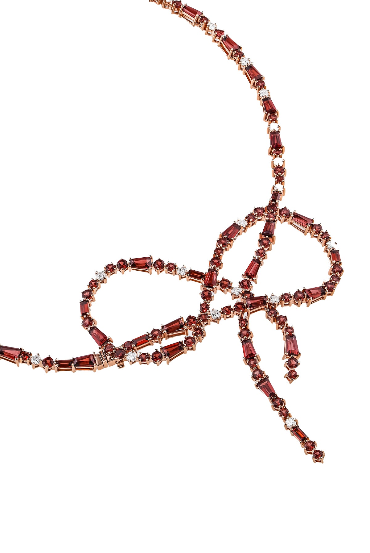 Red String of Fate Choker Garnet Necklace