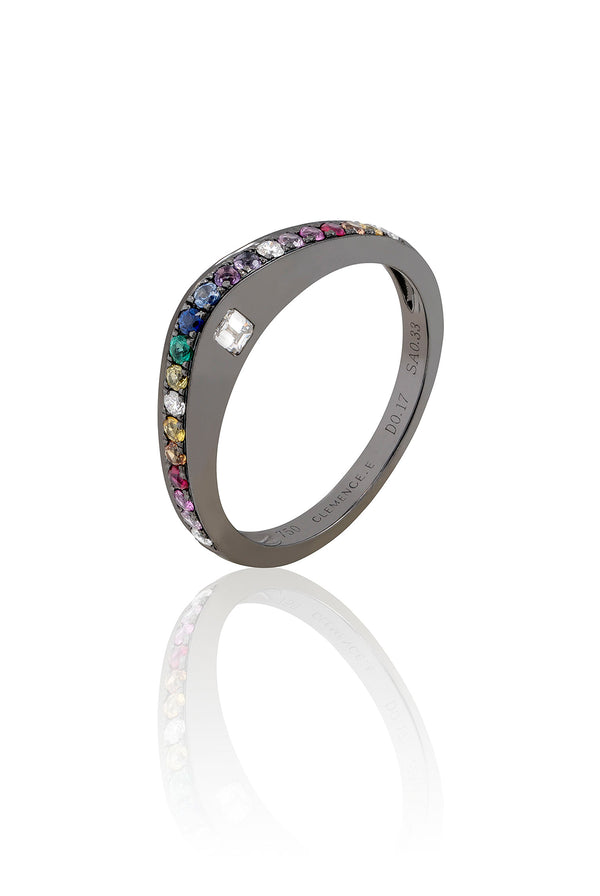 Shadow Maquia Rainbow Sapphire  Ring